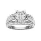 Diamond Engagement Ring In 10k White Gold (1/2 Ct. T.w.), Women's, Size: 10, Yellow