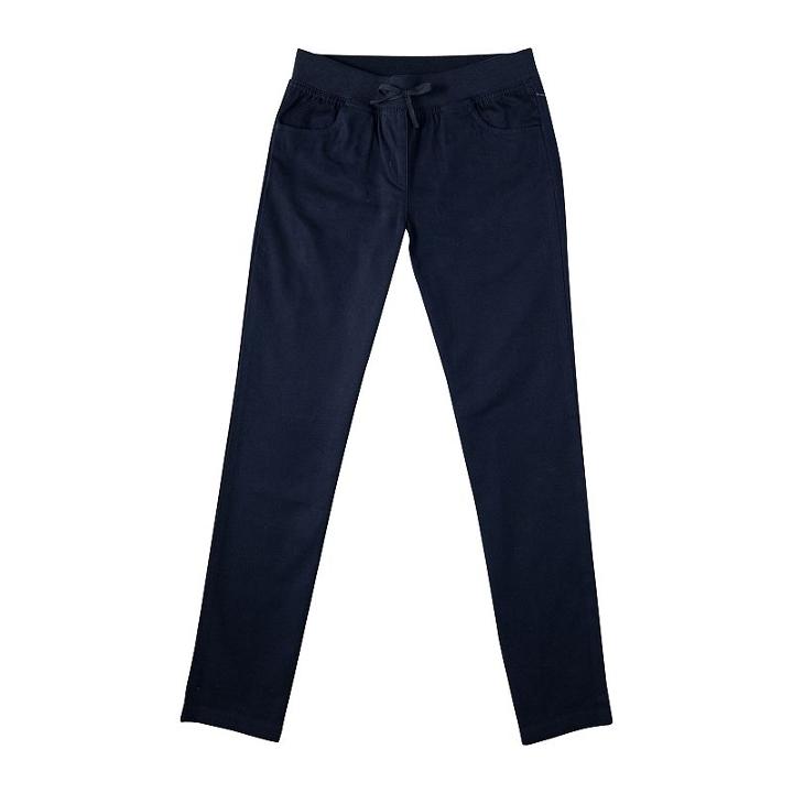 Girls 4-16 Chaps School Uniform Pull-on Skinny Pants, Girl's, Size: Medium (10), Blue (navy)