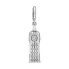 Laura Ashley Great Britain Collection Sterling Silver Big Ben Clock Tower Charm, Women's, Grey