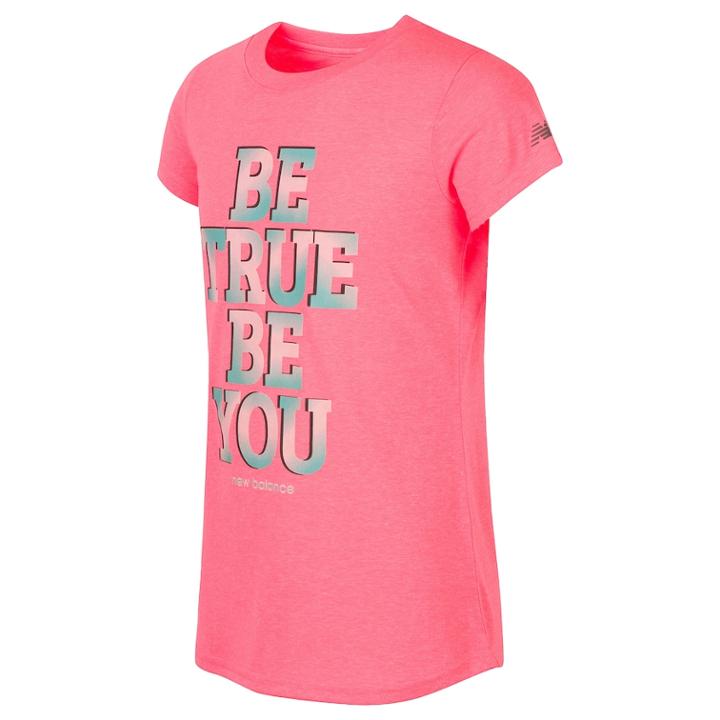 Girls 7-16 New Balance Graphic Tee, Size: 14, Med Orange