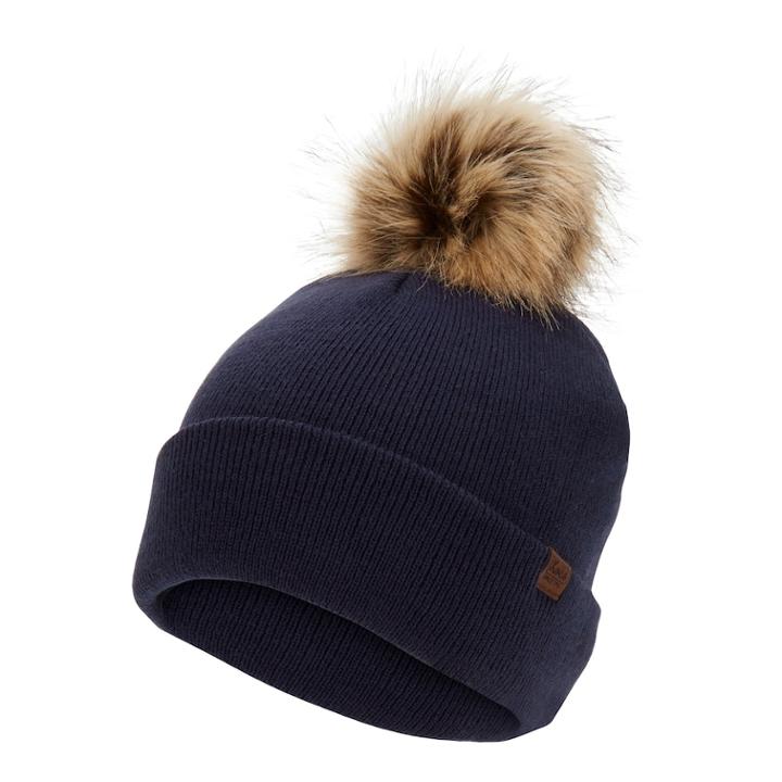 Women's Keds Faux Fur Pom Pom Beanie, Blue