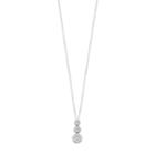 10k White Gold 1/3 Carat T.w. Diamond Graduated Pendant Necklace, Women's, Size: 18