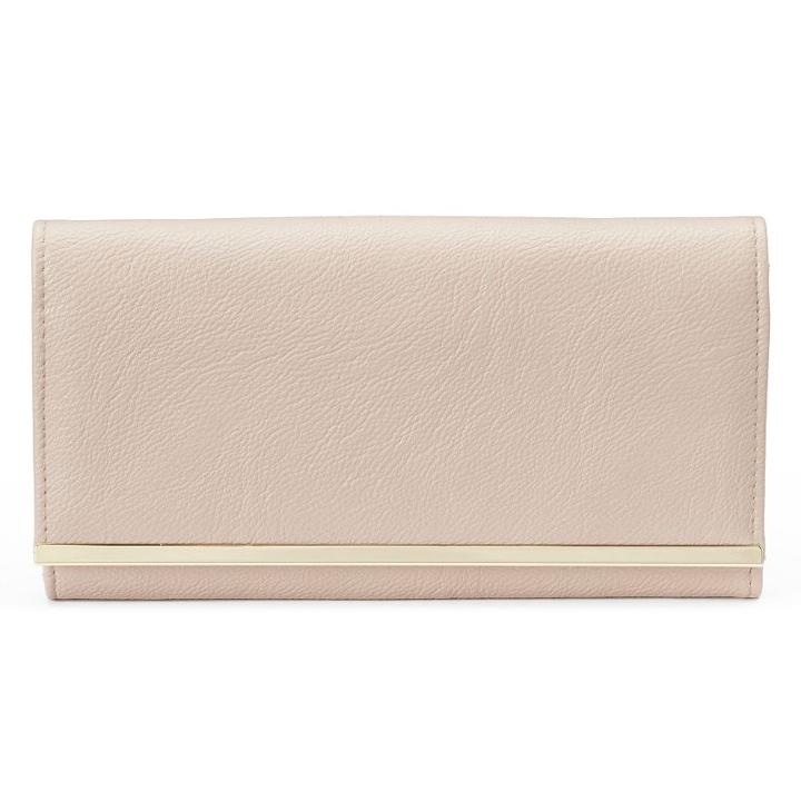 Apt. 9&reg; Rhonda Safekeeper Rfid-blocking Flap Clutch, Women's, Med Grey