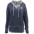 Women's Realtree Renue Lace-up Hooded Sweatshirt, Size: Large, Black