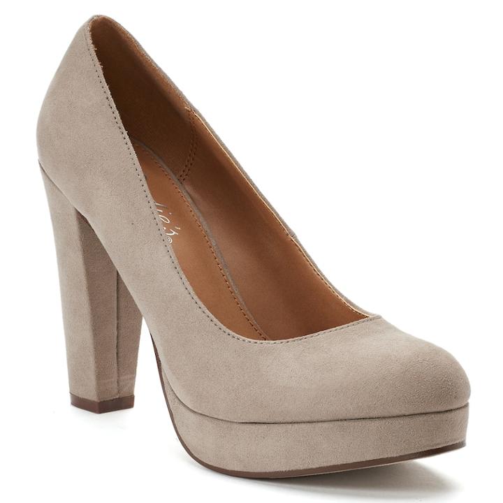 Candie's&reg; Women's Platform High Heels, Size: 5, Grey