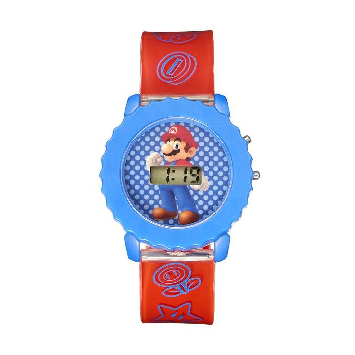 Super Mario Bros. Kids' Digital Light-up Watch, Boy's, Size: Medium, Red
