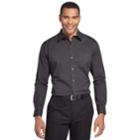 Men's Van Heusen Traveler Stretch Slim-fit No-iron Button-down Shirt, Size: Xxl, Black