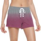 Juniors' So&reg; French Terry Dip-dye Shorts, Girl's, Size: Small, Dark Pink