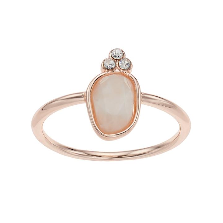 Lc Lauren Conrad Cluster Stone Ring, Women's, Size: 7, White