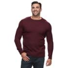 Big & Tall Croft & Barrow&reg; Classic-fit 7gg Super Soft Crewneck Sweater, Men's, Size: 4xb, Dark Red