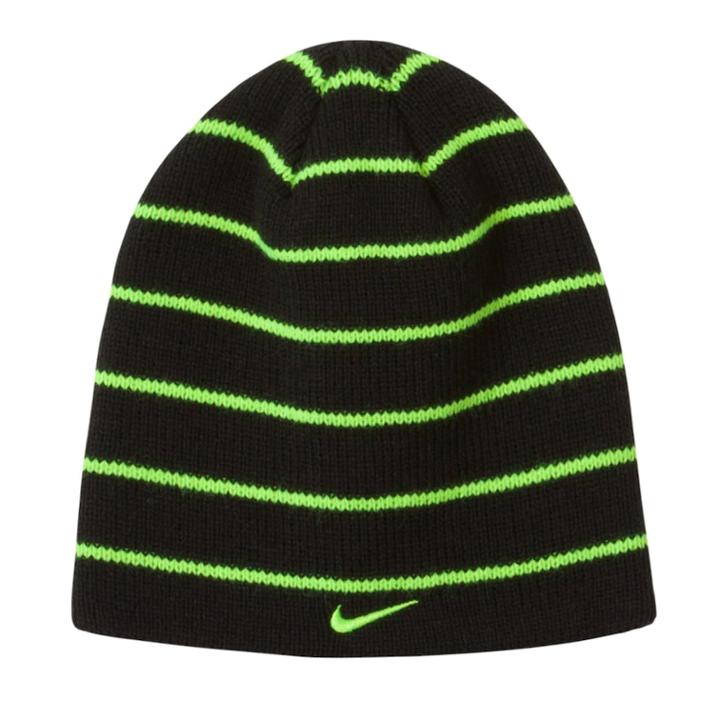 Nike Striped Beanie - Boys, Size: 8-20, Green