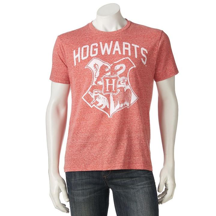 Men's Harry Potter Hogwarts Tee, Size: Medium, Red Other