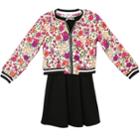 Girls 7-16 Speechless Floral Jacket & Sleeveless Dress Set, Size: 10, White
