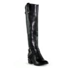 Olivia Miller Cabrini Women's Knee-high Riding Boots, Girl's, Size: 8, Black