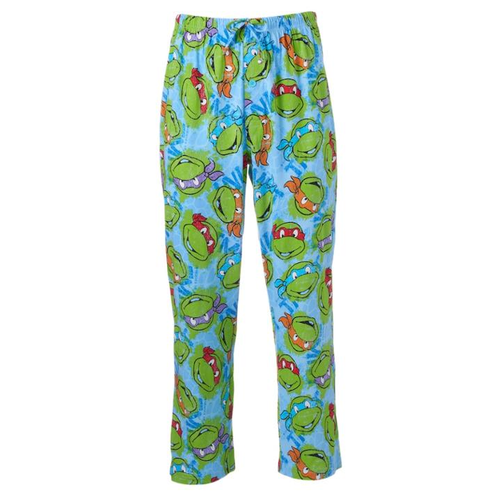 Men's Teenage Mutant Ninja Turtles Funky Beach Lounge Pants, Size: Small, Blue