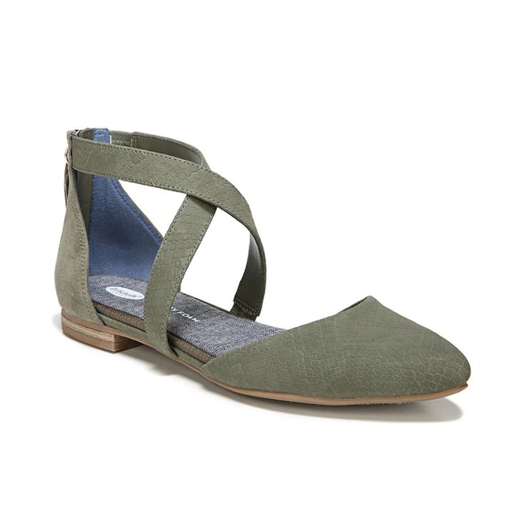 Dr. Scholl's Adjust Women's Ballet Flats, Size: Medium (9), Green