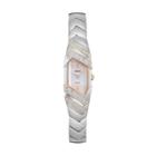 Seiko Women's Tressia Diamond Two Tone Stainless Steel Solar Watch - Sup332, Silver