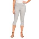 Women's Gloria Vanderbilt Avery Pull-on Capris, Size: 12, Med Grey