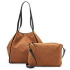Sonoma Goods For Life&trade; Tyler Faux-leather Tote & Crossbody Bag Set, Women's, Red/coppr (rust/coppr)