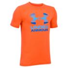 Boys 8-20 Under Armour Two-tone Logo Tee, Size: Small, Med Orange
