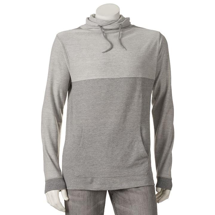 Men's Burnside French Terry Pullover Top, Size: Medium, Light Grey
