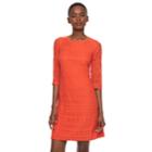 Women's Sharagano Lace Shift Dress, Size: 12, Orange