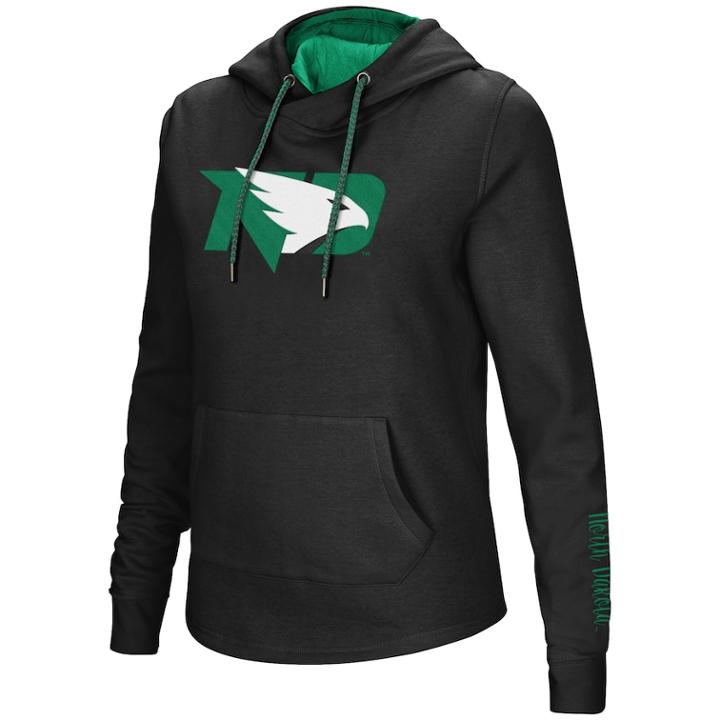Women's North Dakota Fighting Hawks Crossover Hoodie, Size: Small, Oxford