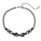 Napier Leaf Multi Strand Choker Necklace, Women's, Black