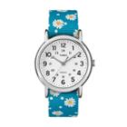 Timex Women's Weekender Floral Reversible Watch, Size: Medium, Blue