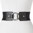 Women's Apt. 9&reg; O-ring Interlock Stretch Belt, Size: M-l, Black