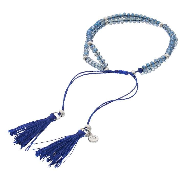 Lc Lauren Conrad Birth Month Tasseled Slipknot Bracelet, Women's, Navy