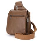 Amerileather Travel Leather Crossbody Bag, Women's, Brown