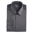 Men's Van Heusen Slim-fit Flex Collar Stretch Dress Shirt, Size: 15.5-34/35, Grey