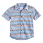 Boys 4-7x Sonoma Goods For Life&trade; Striped Button Down Shirt, Size: 6, Med Blue