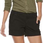 Women's Sonoma Goods For Life&trade; Utility Shorts, Size: 8, Black
