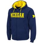 Men's Michigan Wolverines Fleece Hoodie, Size: Xxl, Blue (navy)