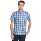 Men's Izod Coolfx Classic-fit Plaid Moisture-wicking Button-down Shirt, Size: Large, Green