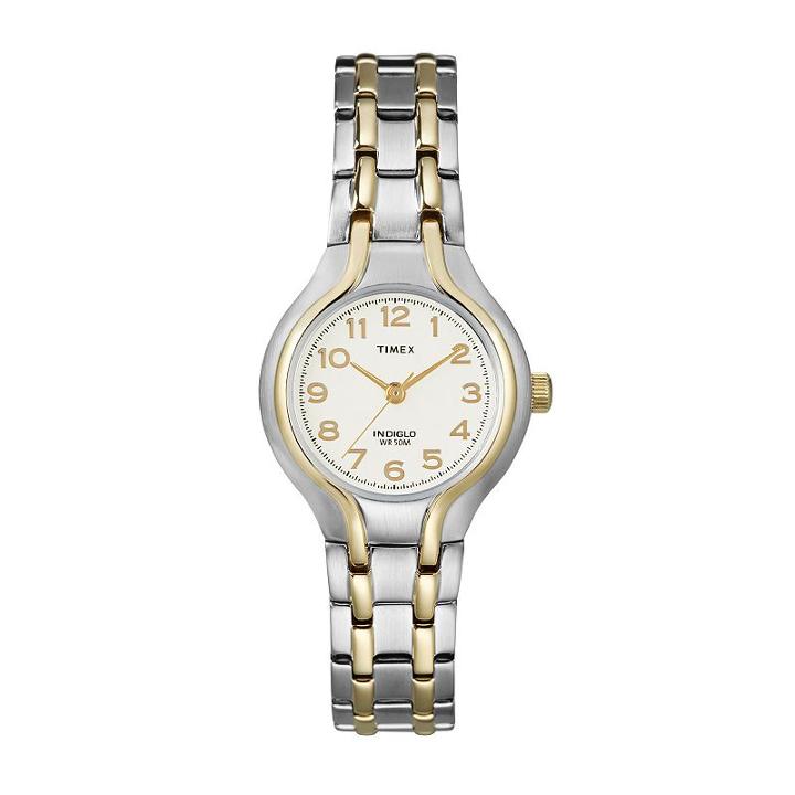 Timex Women's Two Tone Dress Watch - T271919j, Size: Small, Multicolor