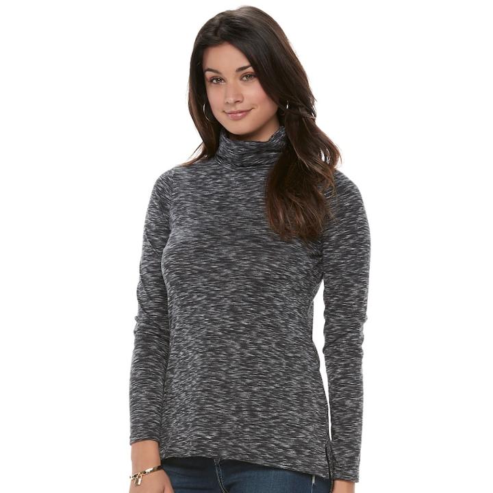 Women's Apt. 9&reg; Turtleneck Tee, Size: Xl, Multicolor