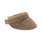 Sonoma Goods For Life&trade; Woven Straw Buckle Visor, Women's, Brown