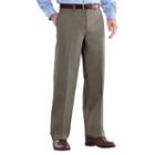Men's Croft & Barrow&reg; Easy-care Stretch Classic-fit Flat-front Pants, Size: 32x32, Med Grey