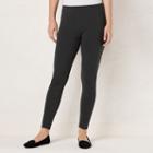 Women's Lc Lauren Conrad Heathered Legging, Size: S Long, Dark Grey