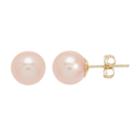 Freshwater By Honora 8 Mm Dyed Freshwater Cultured Pearl Earrings, Women's, Pink