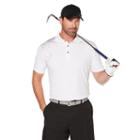 Men's Grand Slam Regular-fit Performance Golf Polo, Size: Xl, White Oth
