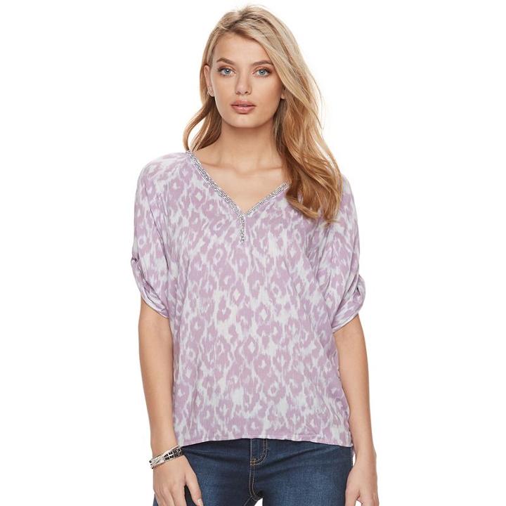 Women's Juicy Couture Shirred Dolman Top, Size: Xl, Purple