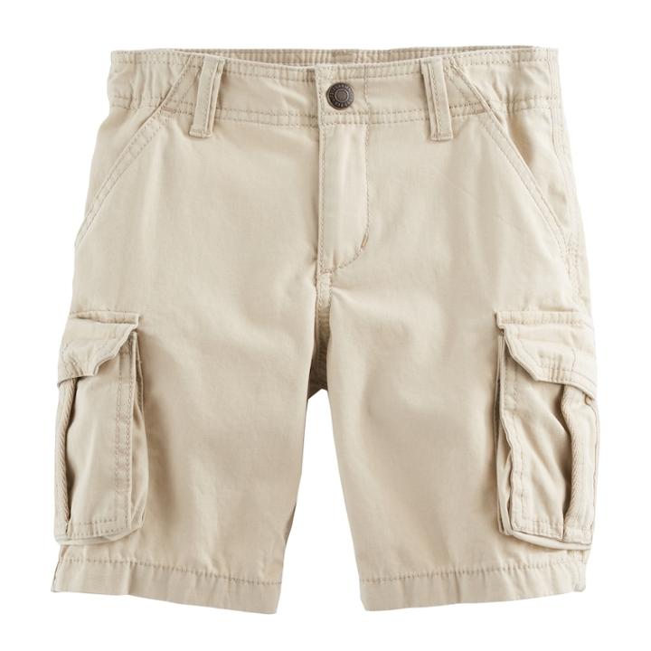 Boys 4-7x Sonoma Goods For Life™ Authentic Cargo Shorts, Size: 5, Lt Beige