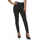 Women's Croft & Barrow&reg; Ponte Leggings, Size: Small, Black