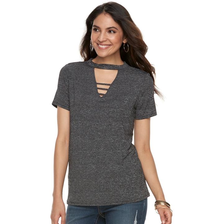 Women's Jennifer Lopez Bar Front Tee, Size: Xl, White