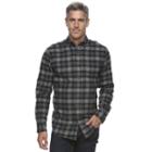 Men's Croft & Barrow&reg; True Comfort Plaid Classic-fit Flannel Button-down Shirt, Size: Xl, Dark Green