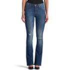 Women's Rock & Republic&reg; Kasandra Ripped Slim Bootcut Jeans, Size: 18 Avg/reg, Med Blue